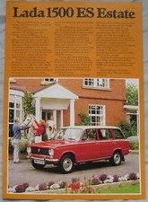 Lada 1500 ES Estate Sales Sheet Brochure