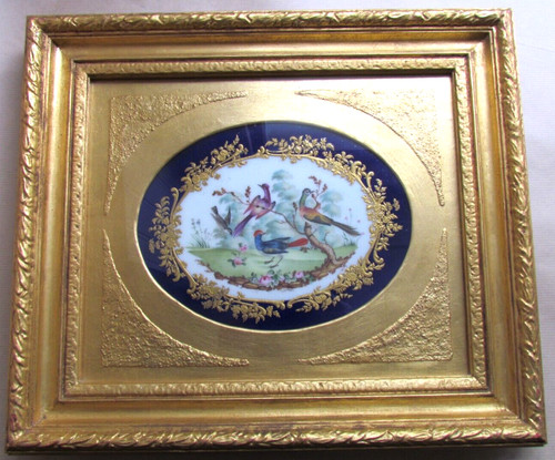 Sevres porcelain oval - porcelain, hp