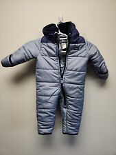 Osh kosh 6-9 M teddy bear Ears snow suit pram coat jacket puffer bunting boy