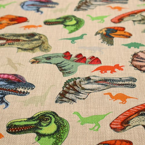 Dino head upholstery fabric - head,