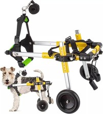 Anmas Box Dog Wheelchair, Dog Mobility Harness Wheelchair, Two Wheels Adjustable