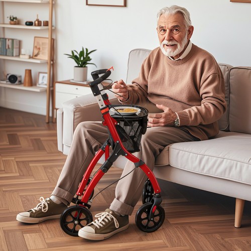 Senior rolling walker - rolling, foldable