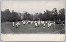 AYTON The Football Field at the School, Yorkshire Postcard Postally Used 1911