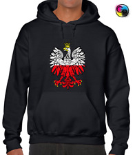 EAGLE POLAND FLAG HOODY HOODIE POLSKA PRIDE POLISH PATRIOTIC COOL FOOTBALL FAN