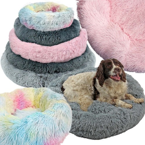 Round dog bed donut - bed, pet