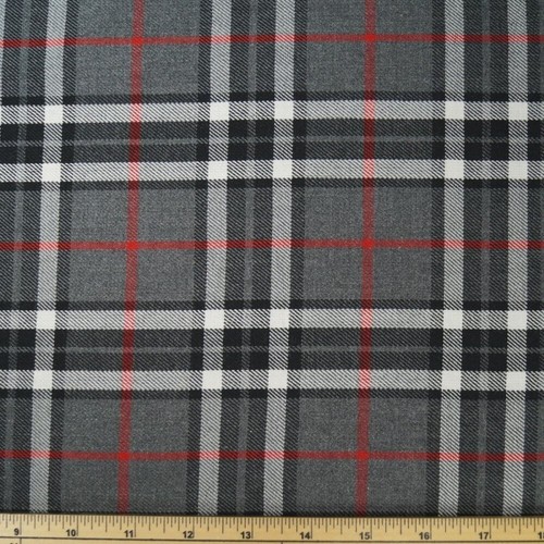 Polyviscose tartan fabric - polyviscose,