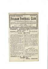 1948/49 Fulham v QPR Football