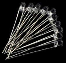 10 x 3mm IR LED 940nm Infrared Light Emitting Diode Water Clear UK Seller