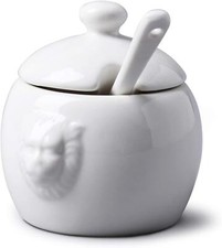 Lion Head Porcelain Mustard