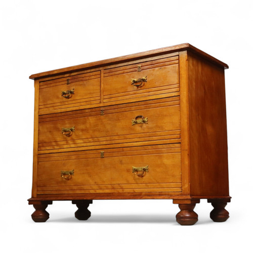 Antique edwardian satin walnut - antique,