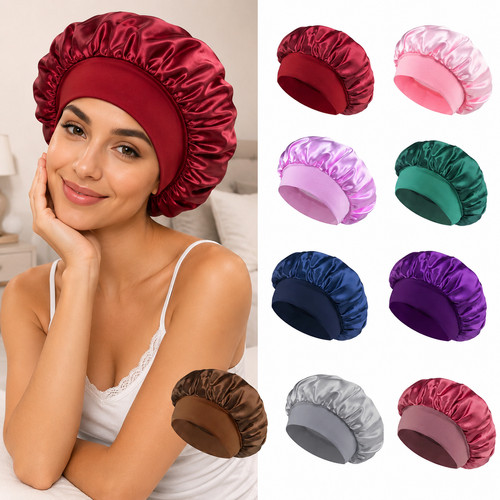 Satin bonnet hat cap silk - satin,