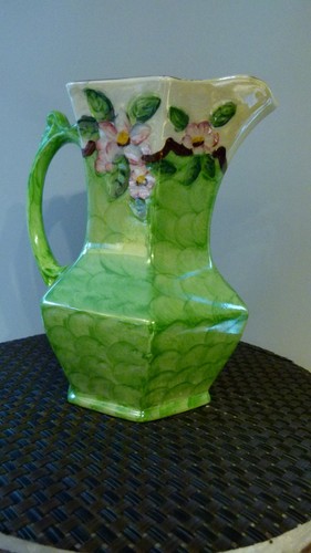 Maling green floral lustre - maling,