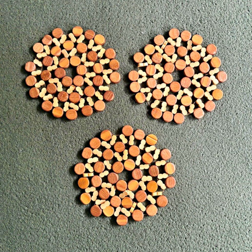 Bnwot round wooden beaded - bnwot,