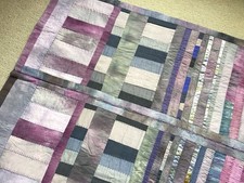 Quilt Handmade Tie Die Reversible Textile Patchwork For Bed Or Wall Hanging