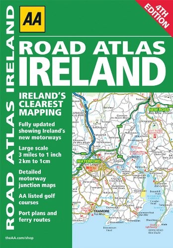 Road atlas ireland - road,
