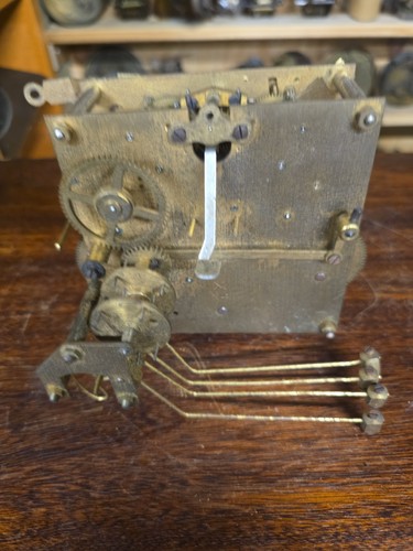 Antique clock mechanism with - clock,