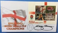 Rugby JASON ROBINSON  Signed 19.12.2003 England Rugby World Cup FDC London SHS