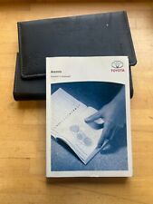TOYOTA AVENSIS MK2 FL 2006 - 2008 HANDBOOK OWNERS USER MANUAL & WALLET