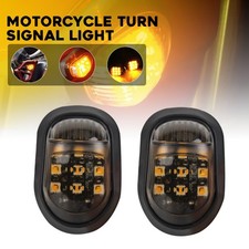 2Pcs Motorcycle Integrated LED Indicator Turn Signal light For ATV Bike Scooter