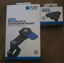 NEW: Quad Lock Motorcycle Handlebar Mount + QUAD Lock Vibration Dampener