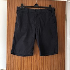 M&S Mens Cotton Navy Smart