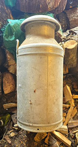 Vintage metal milk - metal, 10