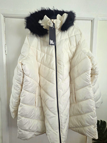 Simply womens cream - be, hooded