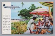 TEAL Lockheed Electra Airline Issue Postcard Tasman Empire Airways New Zealand 