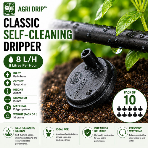 Micro irrigation dripper for - irrigation,