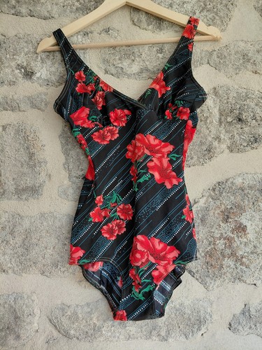 Vtg 1960s retro black bold - 1960s,