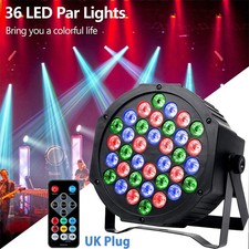 36LED RGB Par Stage Lights Sound Activated  Remote DMX DJ Disco Lamp Projector