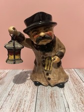 ROYAL KIRKHAM STAFFORDSHIRE DICKENS NIGHT WATCHMAN TOBY JUG (7” TALL)