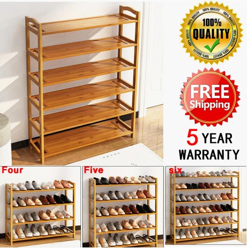 Tiers bamboo shoe rack - tiers,