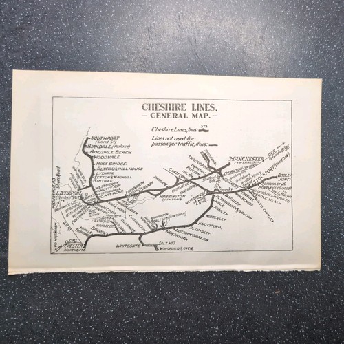 Original 1924 map cheshire - of,