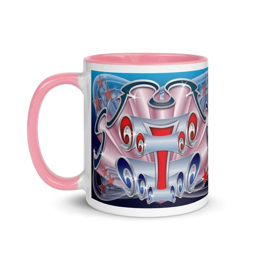 Retro fairground art mug - retro,