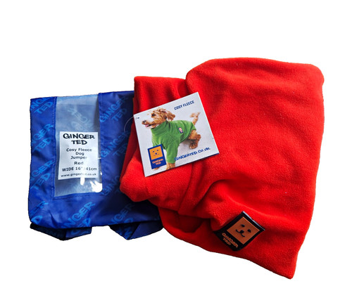 Ginger ted cosy fleece dog - cosy,
