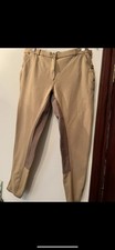 Shires Saddle Huggers Women's Breeches,jodhpurs Size 32 Two Tone Equestrian