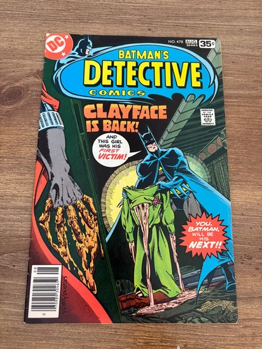 Detective comics 478 vf - comics, vf/nm