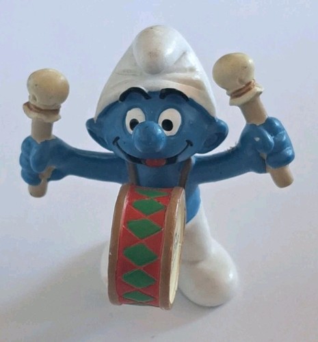 Drum smurf - drum, peyo