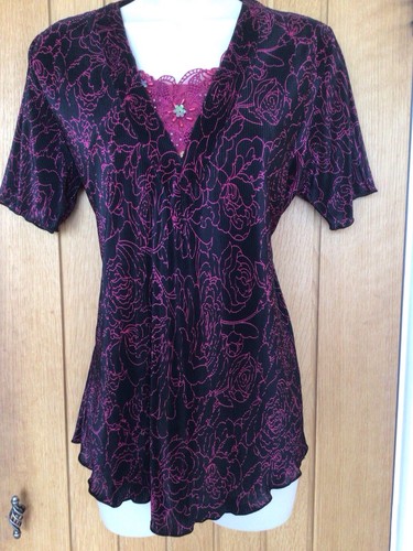 Beautiful black magenta top - beautiful, by