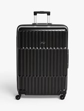 John Lewis Tampa 4-Wheel Hard Shell 38L Suitcase - Black {Used/Cabin Only} B+