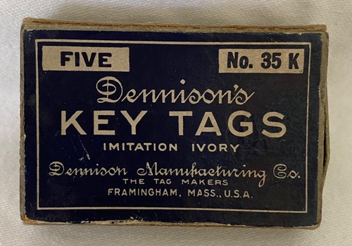 Box dennisons key tags - box,