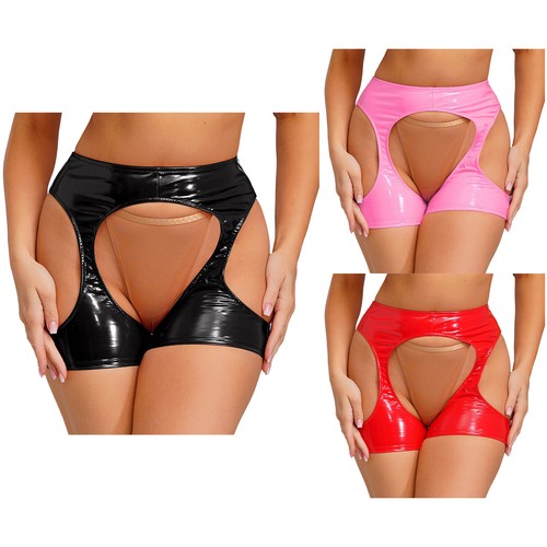 Womens sexy hot pants faux - uk,