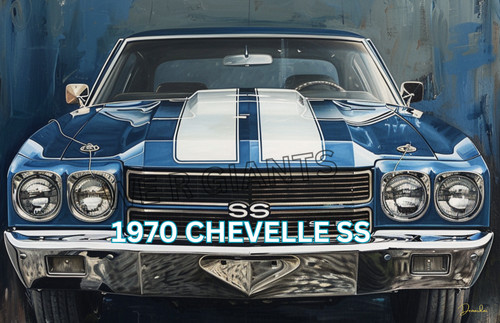 1970 chevy chevelle poster - ss,