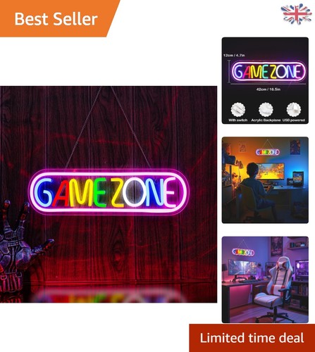 Colorful game zone neon - sign,