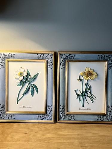 Pair hand painted - m&s,