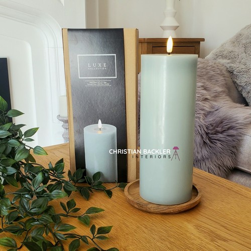 Large led pillar candle real - large,