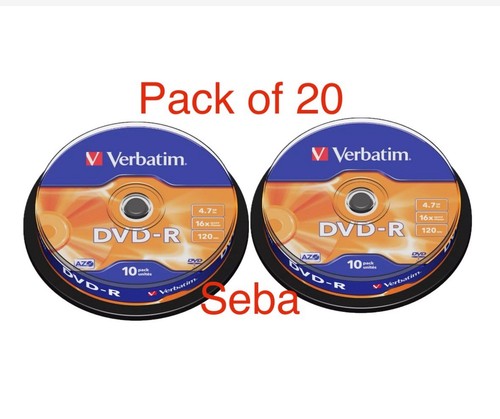 Verbatim dvd 4 7gb x16 - 20, dvd-r