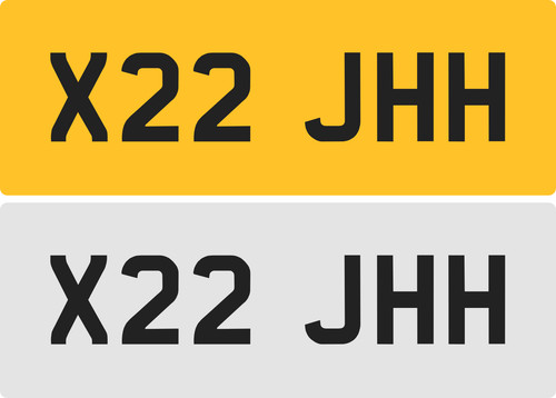 Jhh private number plate - private,