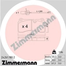 REAR BRAKE PAD SET DISC BRAKE